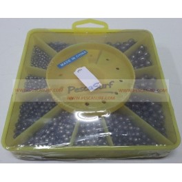CAJA PLOMOS SURTIDOS PERDIGÓN CORTADO 905 PIEZAS