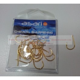 ANZUELO ASARI CHINU LASER CARBON GOLD